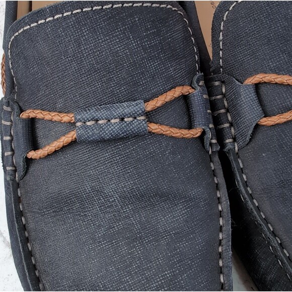Martin Dingman Blue Bermuda Braid Driving Loafers Casual Dress Men 11 main image 3